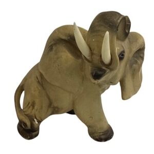 Elephant Figurine Statue Animal Decor Home Accent Vintage Style‎